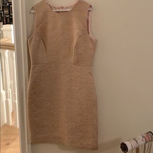 Kate spade light pink & gold sparkly dress